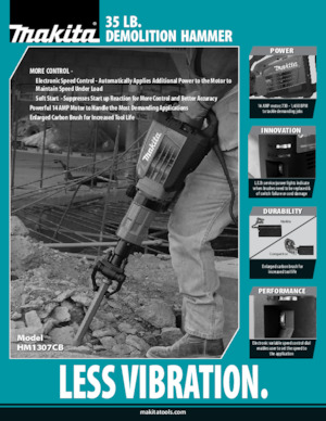 Martillos de demolición y rompedores Makita HM1307CB