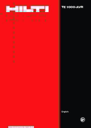 Martillos de demolición y rompedores Hilti TE 1000-AVR