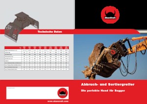 Pinzas de demolición clasificadoras SkanCraft ASG32-50