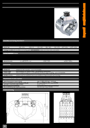 Pinzas de demolición clasificadoras Kinshofer D37H-P-125