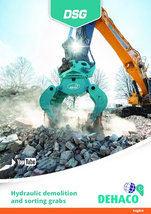 Pinzas de demolición clasificadoras Dehaco DSG250-R