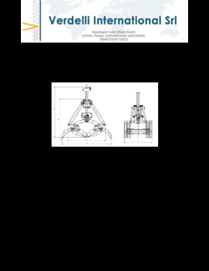 Pinzas de demolición clasificadoras Verdelli F.M. 1600