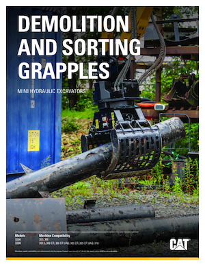 Pinzas de demolición clasificadoras Caterpillar G306