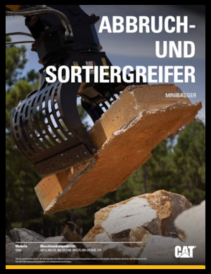 Pinzas de demolición clasificadoras Caterpillar G308