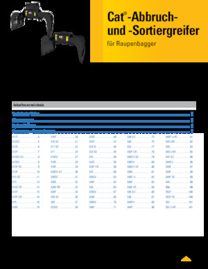 Pinzas de demolición clasificadoras Caterpillar G318