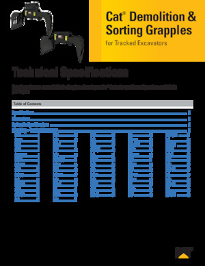 Pinzas de demolición clasificadoras Caterpillar G332