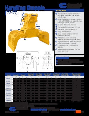 Pinzas de demolición clasificadoras Genesis GHG 40