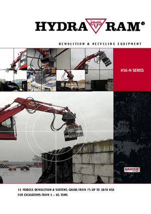 Pinzas de demolición clasificadoras Hydra Ram HSG 4 N