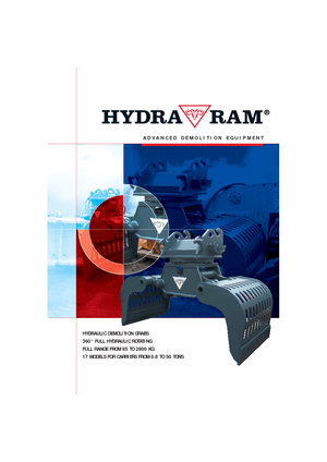 Pinzas de demolición clasificadoras Hydra Ram HSG 150