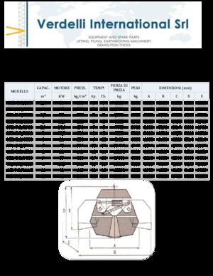 Pinzas de demolición clasificadoras Verdelli M.E.-O. 2/2500