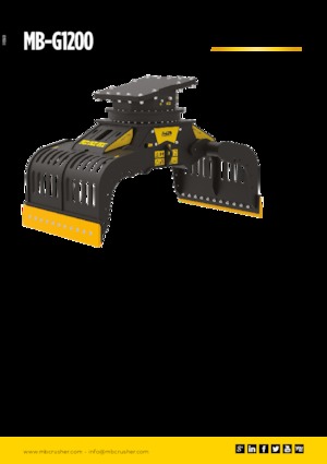Pinzas de demolición clasificadoras MB Crusher MB-G1200