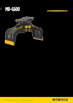 Pinzas de demolición clasificadoras MB Crusher MB-G600