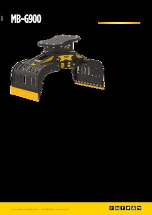 Pinzas de demolición clasificadoras MB Crusher MB-G900