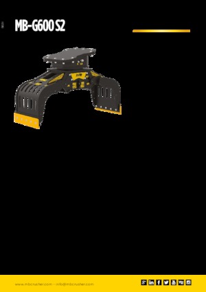 Pinzas de demolición clasificadoras MB Crusher MB-G600 S2