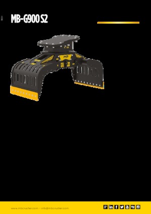 Pinzas de demolición clasificadoras MB Crusher MB-G900 S2