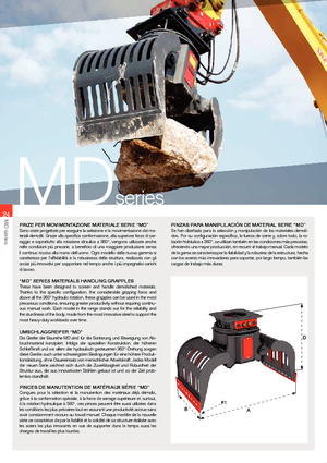 Pinzas de demolición clasificadoras VTN MD 070