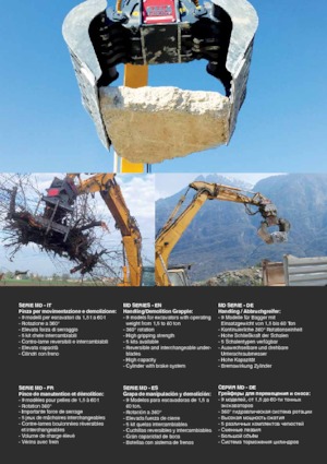 Pinzas de demolición clasificadoras VTN MD210 D