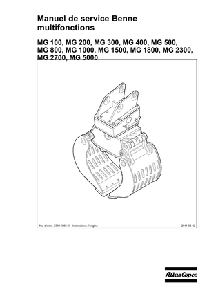 Pinzas de demolición clasificadoras Atlas Copco MG 100