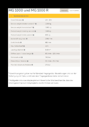Pinzas de demolición clasificadoras Epiroc MG 1000 R 