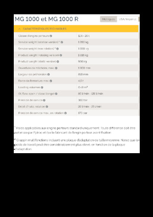 Pinzas de demolición clasificadoras Epiroc MG 1000 R 