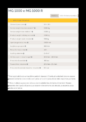 Pinzas de demolición clasificadoras Epiroc MG 1000 R 