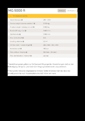 Pinzas de demolición clasificadoras Epiroc MG 5000 R