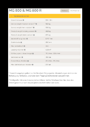 Pinzas de demolición clasificadoras Epiroc MG 800 R 