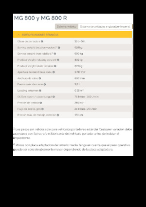 Pinzas de demolición clasificadoras Epiroc MG 800 R 