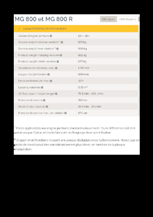 Pinzas de demolición clasificadoras Epiroc MG 800 R 