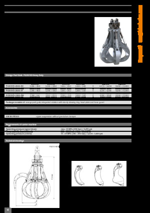 Pinzas de demolición clasificadoras Kinshofer P120VHD-2000-5T