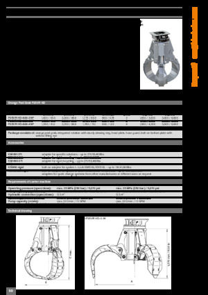 Pinzas de demolición clasificadoras Kinshofer P25VR HD-600-3W