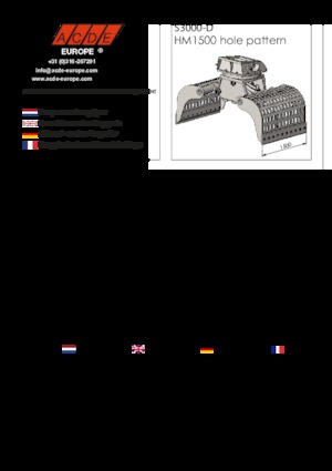 Pinzas de demolición clasificadoras ACDE S3000-D
