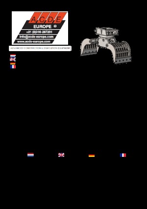 Pinzas de demolición clasificadoras ACDE S603-D