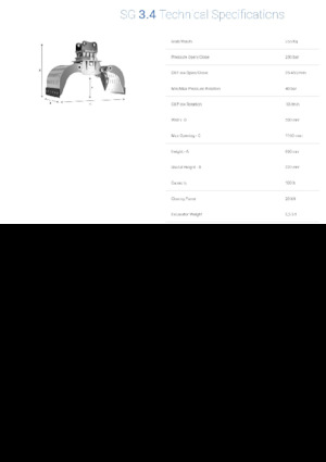 Pinzas de demolición clasificadoras Promove SG 3.4