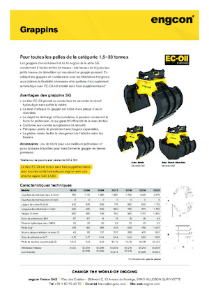 Pinzas de demolición clasificadoras engcon SG06