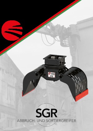 Pinzas de demolición clasificadoras MBI MSGR600