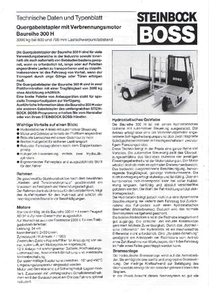 Carretillas elevadoras de carga lateral diesel Steinbock 336 H