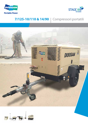 Compresores Portátiles - Diesel, Eléctr., Gasolina Doosan 7/125