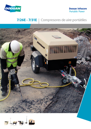 Compresores Portátiles - Diesel, Eléctr., Gasolina Doosan 7/31E 