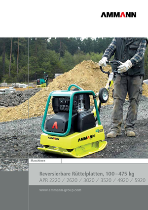 Planchas vibratorias reversibles Ammann APR 2620