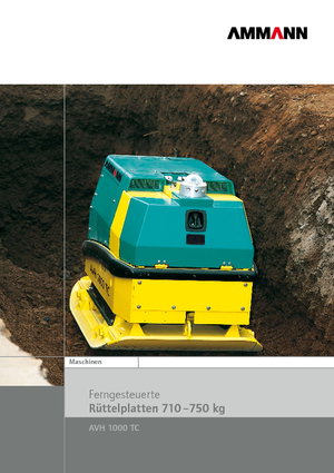 Planchas vibratorias reversibles Ammann AVH 1000 TC