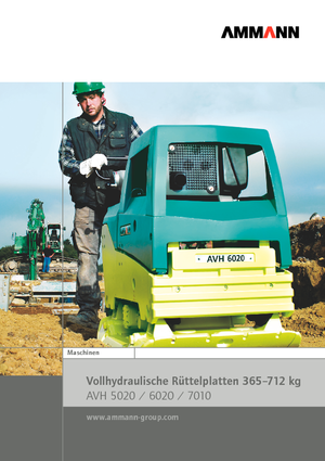 Planchas vibratorias reversibles Ammann AVH 7010