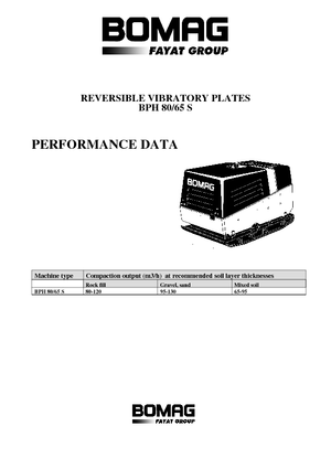 Planchas vibratorias reversibles Bomag BPH 80/65 S