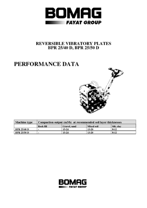 Planchas vibratorias reversibles Bomag BPR 25/50 D
