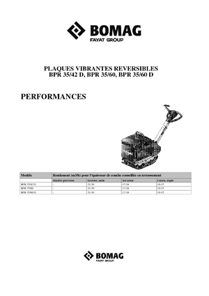 Planchas vibratorias reversibles Bomag BPR 35/60 D