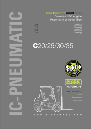 Carretillas elevadoras diesel Clark C 20 D