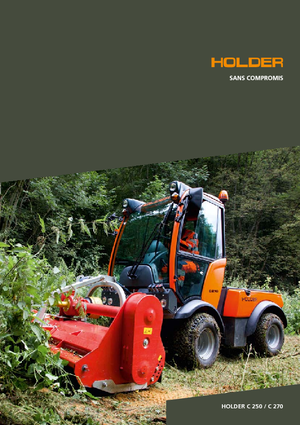 Tractores de uso municipal Holder C 250