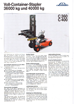 Carretillas elevadoras diesel Linde C 400/3