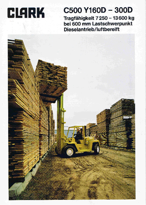 Carretillas elevadoras diesel Clark C 500-ys-250 D