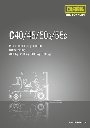 Carretillas elevadoras diesel Clark C 55 s D